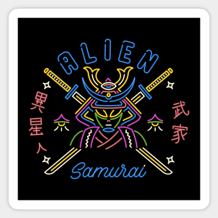 Samurai Alien Sticker